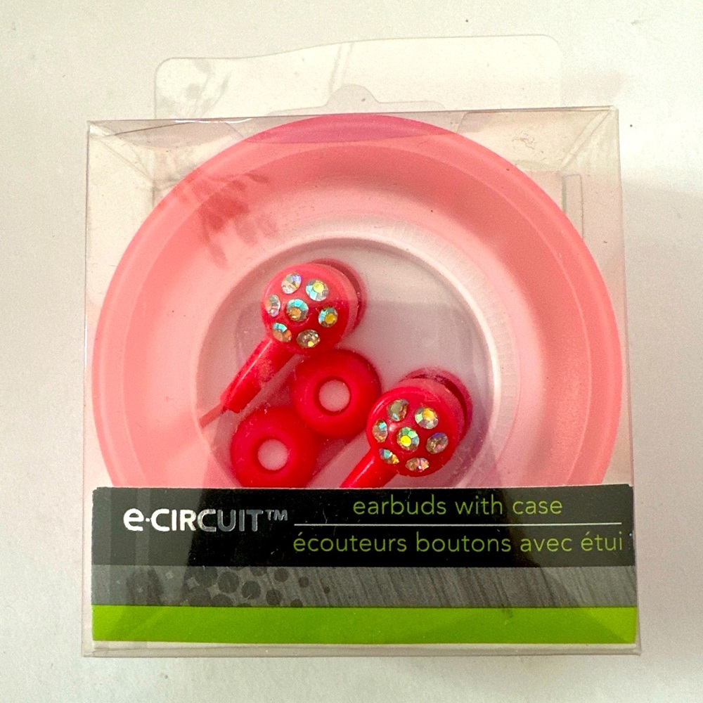 E-Circuit Pink earbuds